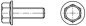Preview: Sechskantschraube(n) M 8 x  25 mm, Kl. 8.8 DIN 6921 galZn, mit Flansch